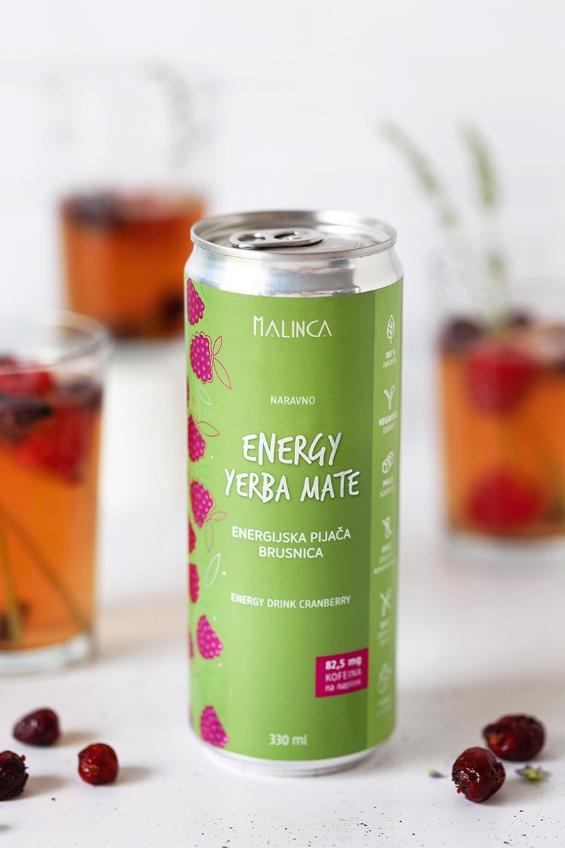 Natürliches Energiegetränk Cranberry