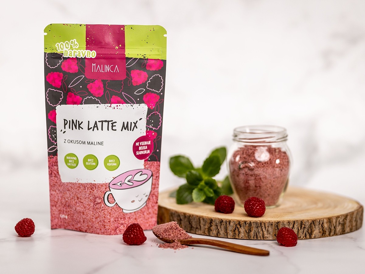 Pink latte mix