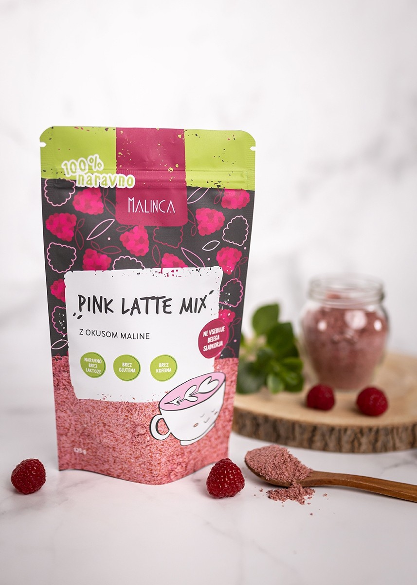 Pink latte mix