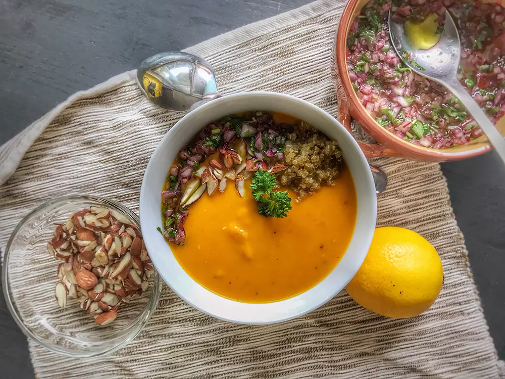 Kürbissuppe mit Quinoa