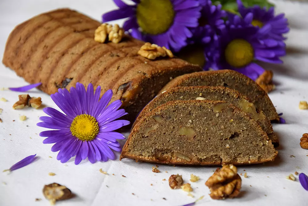 Buchweizenkuchen mit Walnüssen