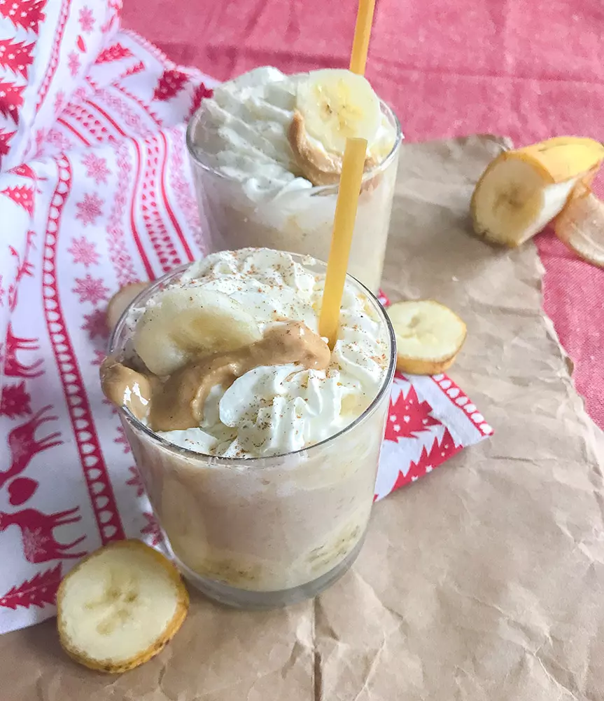 Bananen-Erdnussbutter Smoothie