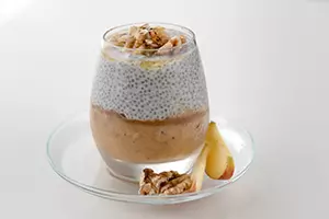 Apfel-Chia-Pudding