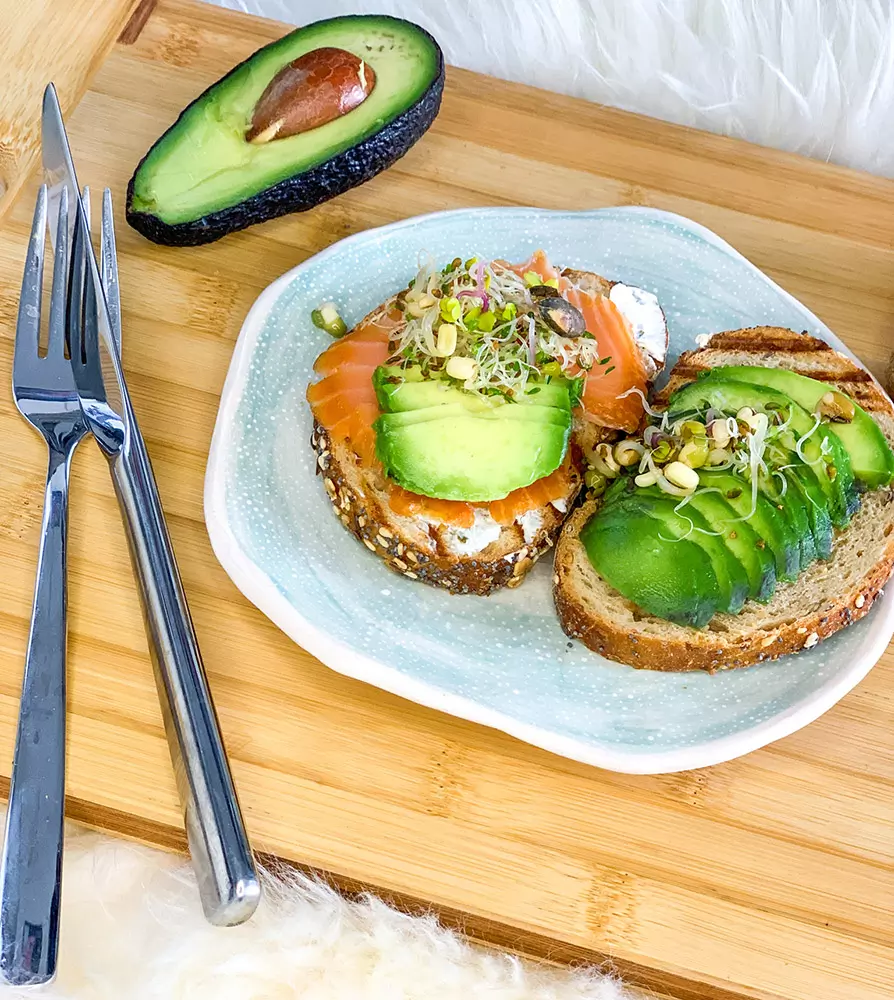 Avocado-Lachs-Brot