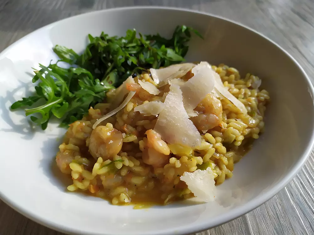 Risotto mit Garnelen