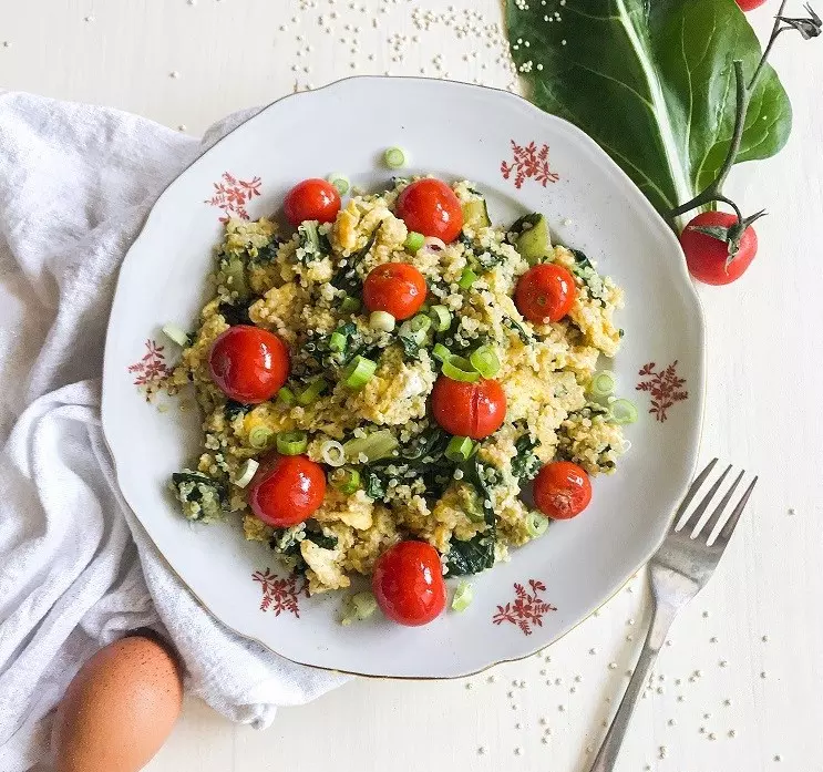 Rührei mit Quinoa