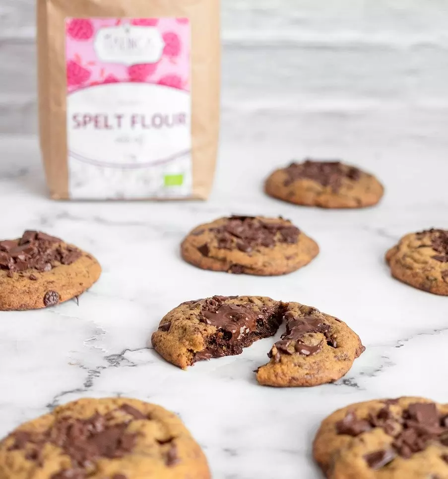 Dinkel-Cookies mit Zartbitterschokolade