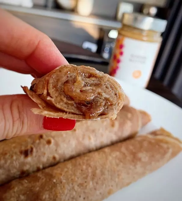 Fettfreie Pfannkuchen mit gesunder Füllung