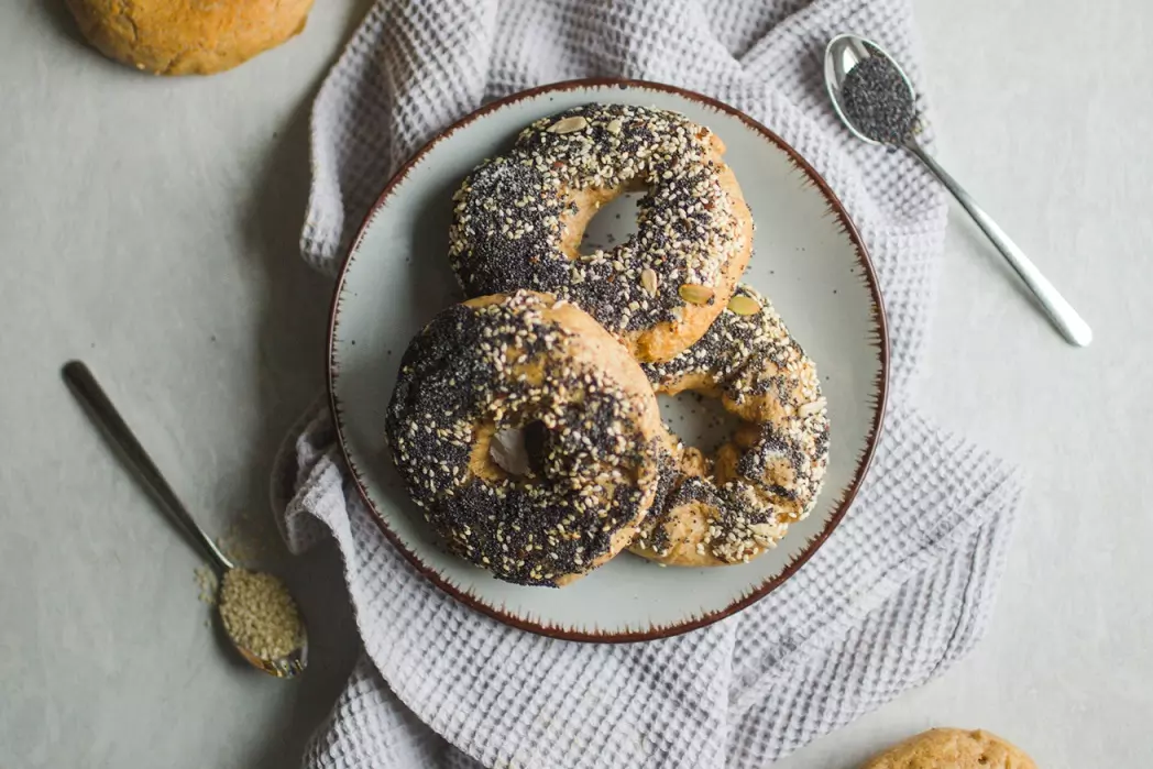 Dinkel-Bagels wie vom Bäcker