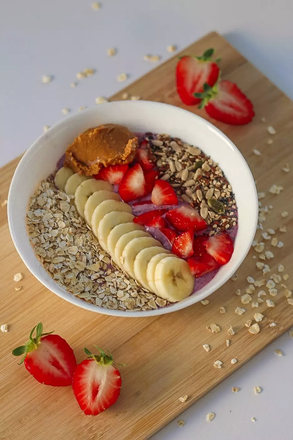 Blaubeer-Smoothie-Bowl