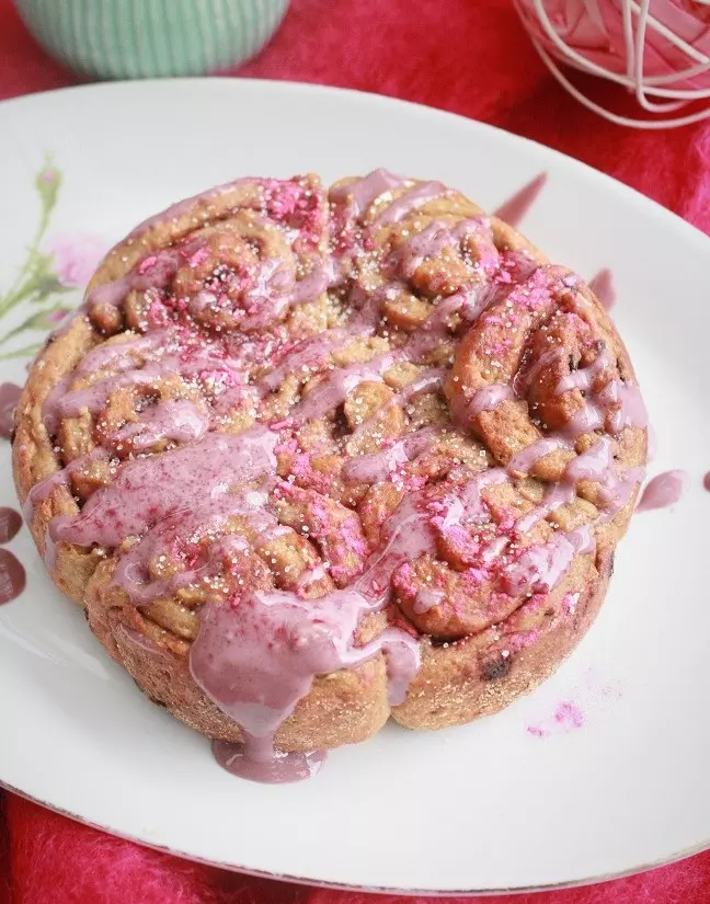 Pink Rosenkuchen