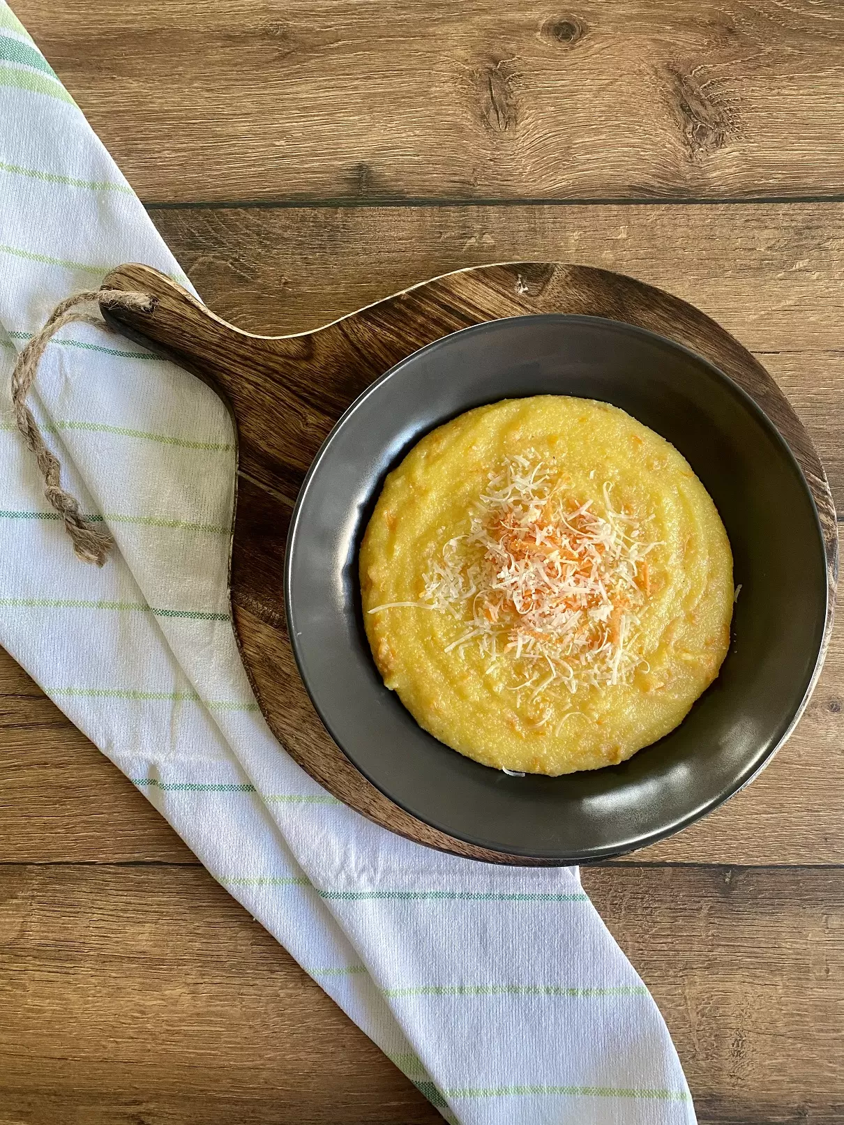 Polenta mit Karotten und Parmesan