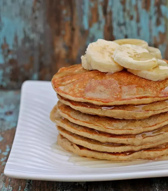 Haferpfannkuchen mit Banane
