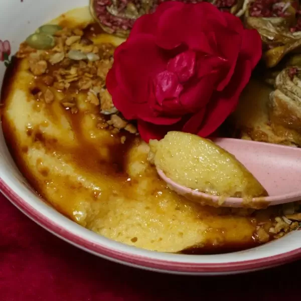 Polenta-Kürbis-Pudding