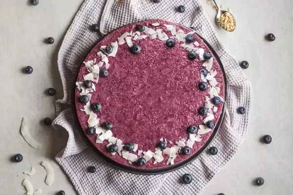 Leichte Chia Pudding Torte