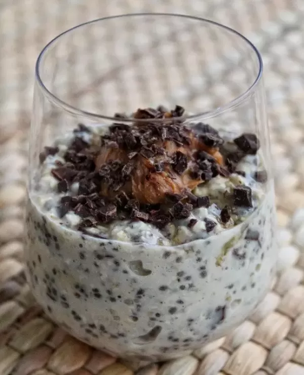 Overnight Oats mit Cookie Geschmack