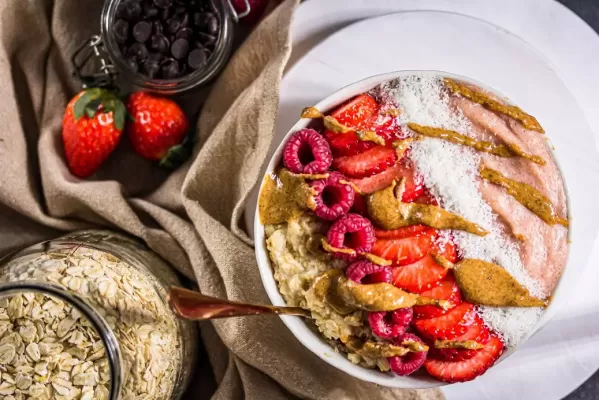 Erdbeer-Protein Frühstück