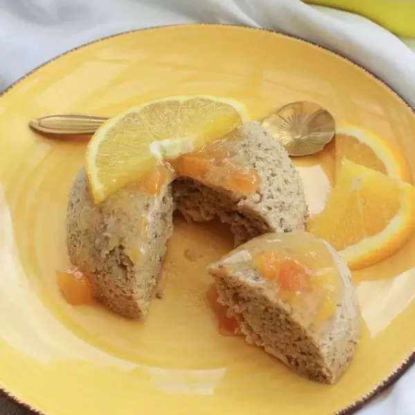 Zitronen-Mango-Grieß-Mugcake