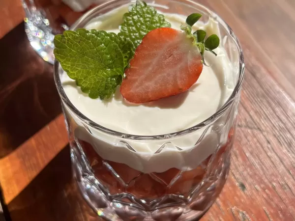 Erdbeer-Protein-Dessert