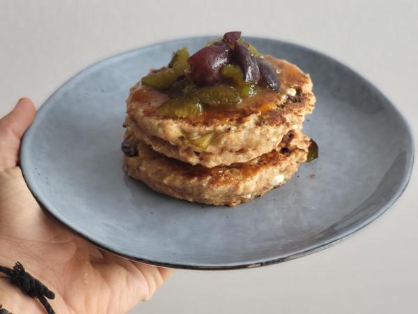 Quarkpfannkuchen mit Obst