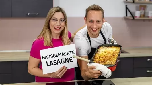 Hausgemachte Lasagne Bild